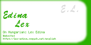 edina lex business card